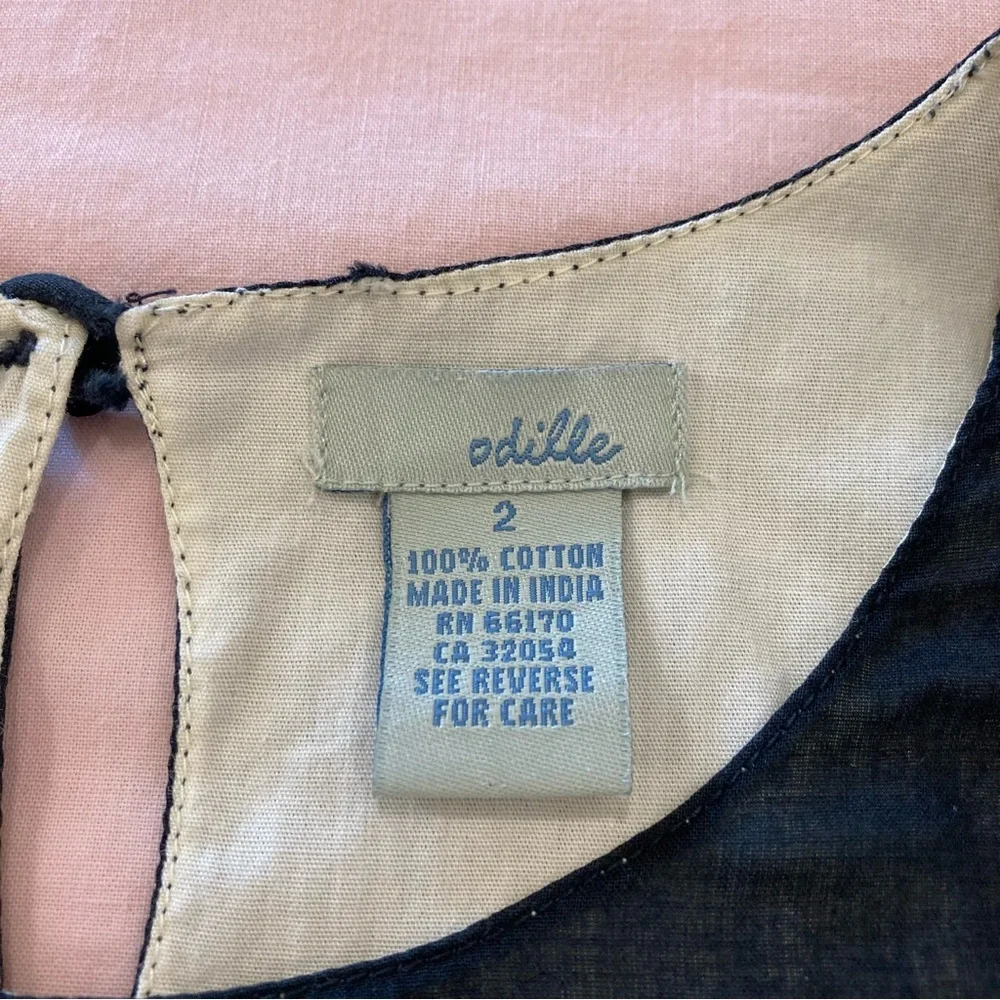 Anthropologie Odille black dress tiered ruffles whimsigoth special occasion - Picture 5 of 15